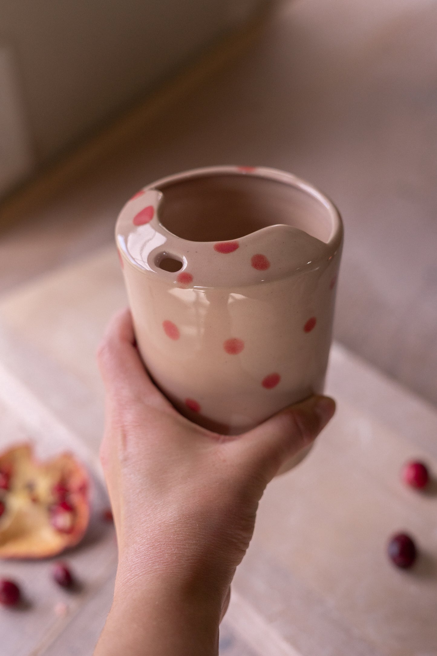 16 Oz Travel Cup in Strawberry