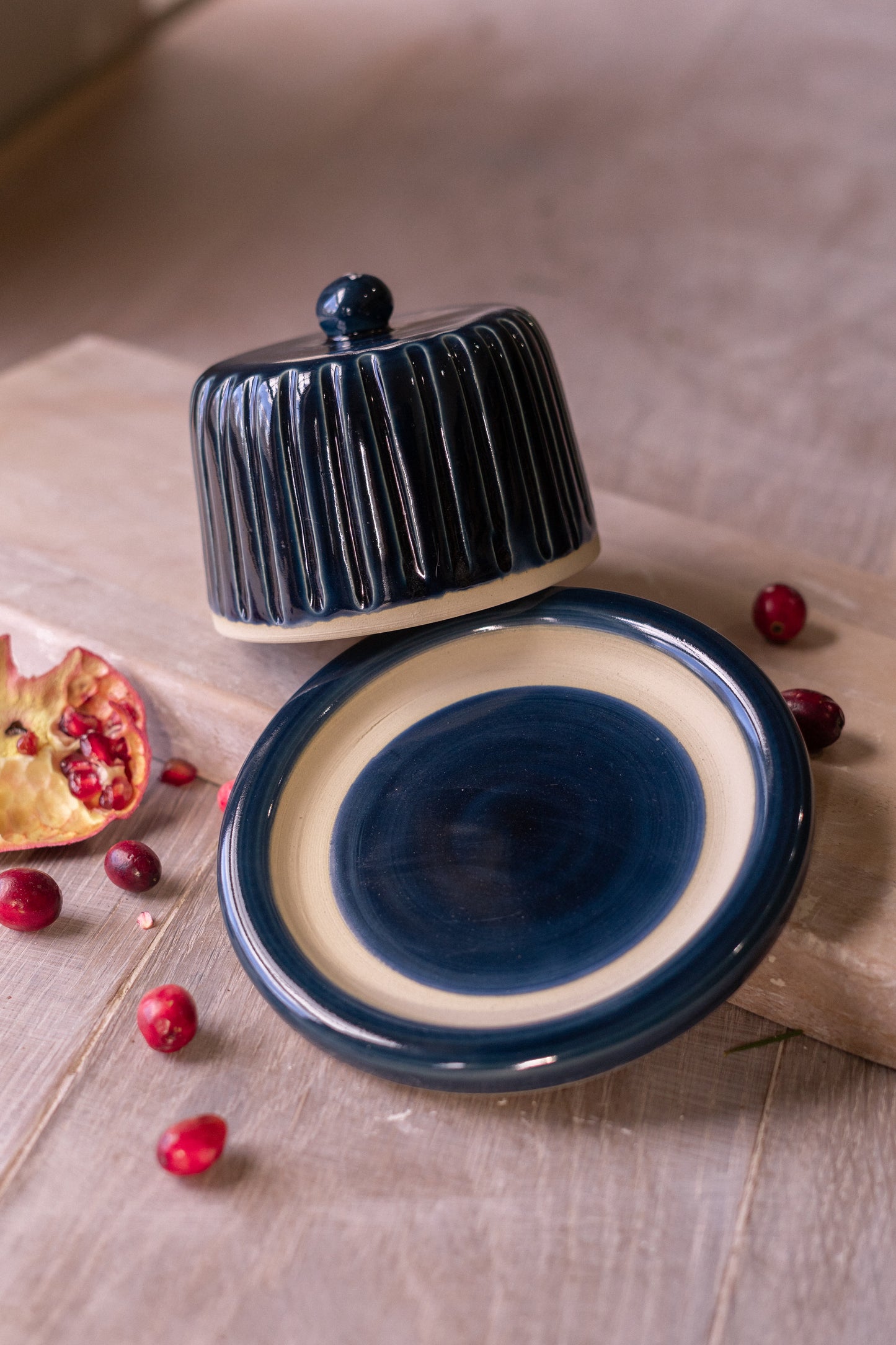 Donut Butter Dish in Midnight