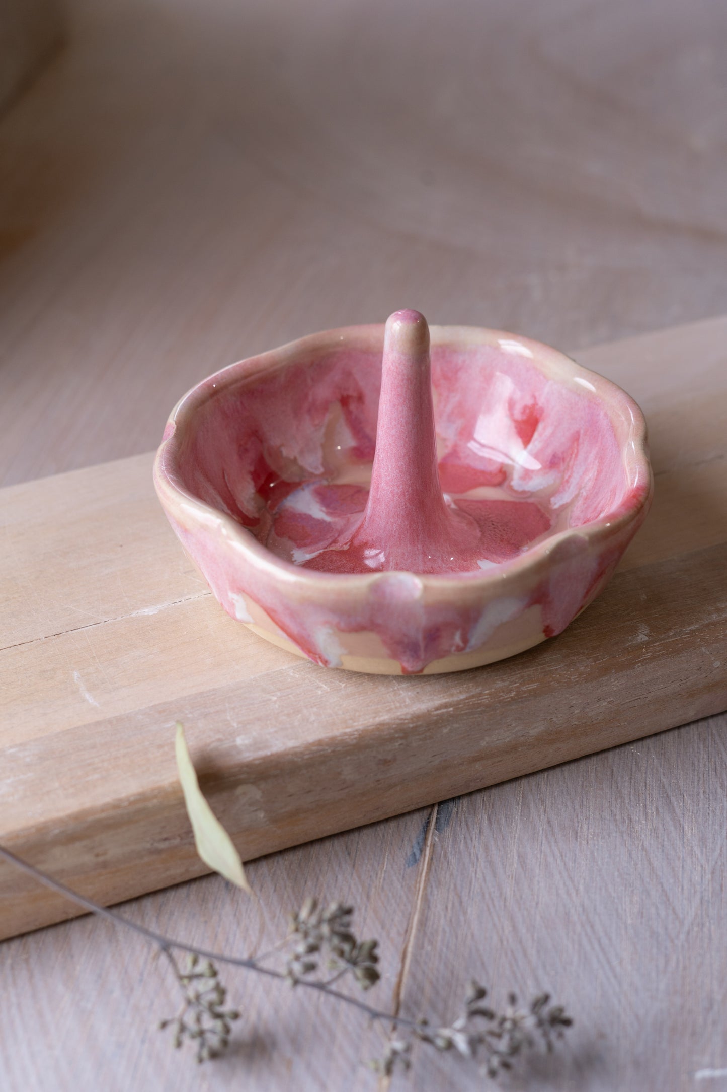 Jewelry Dish in Strawberries n Cream