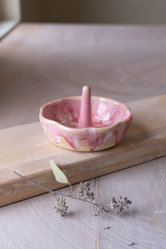 Jewelry Dish in Strawberries n Cream