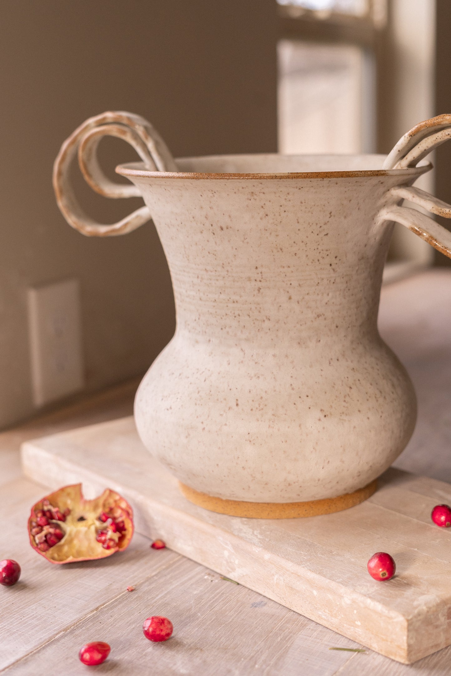 Matte White Urn