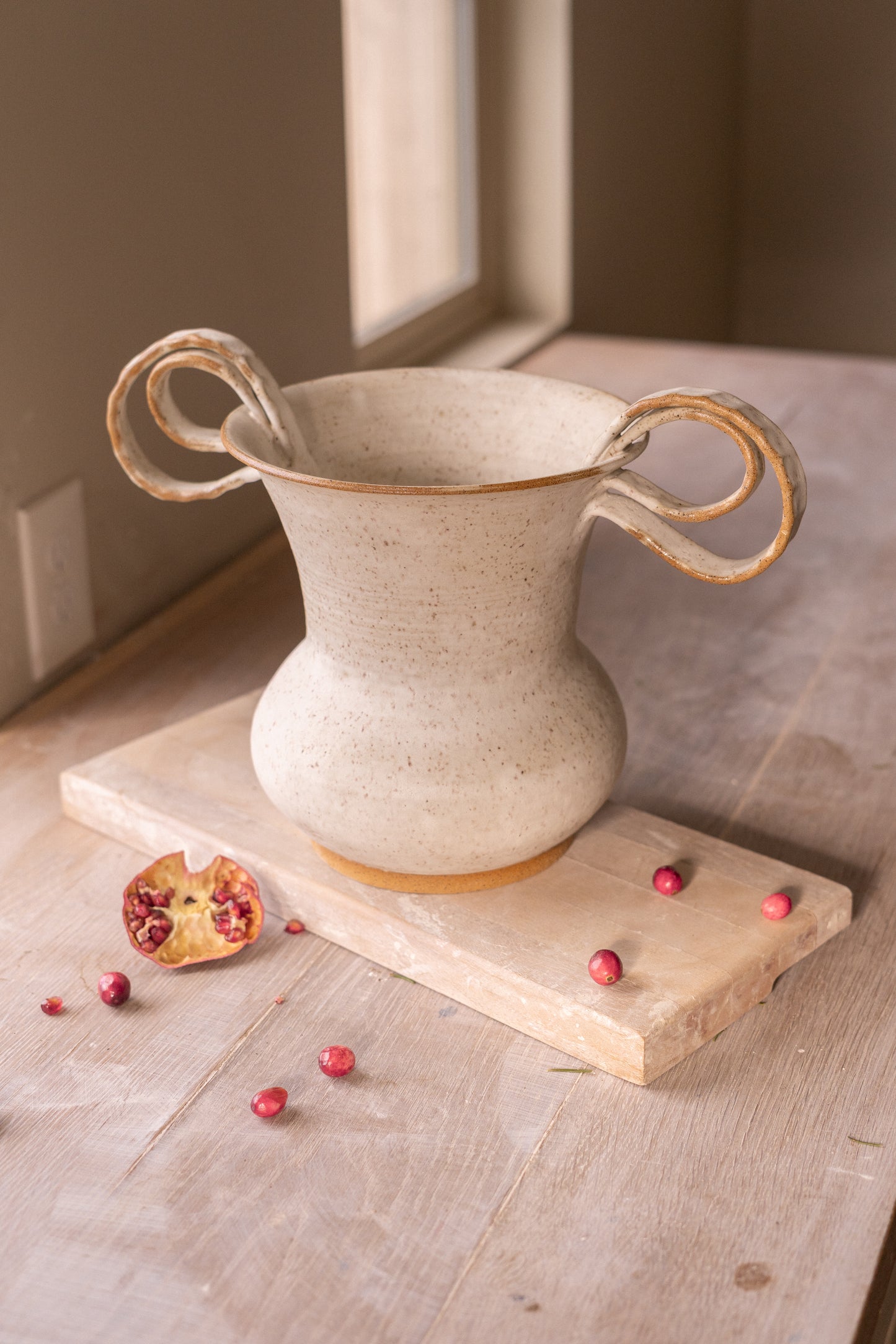 Matte White Urn