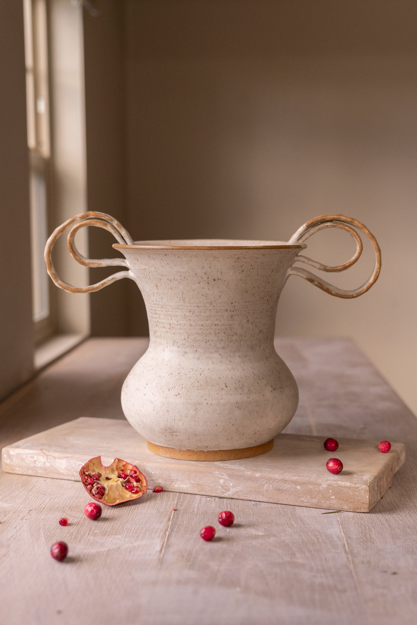 Matte White Urn
