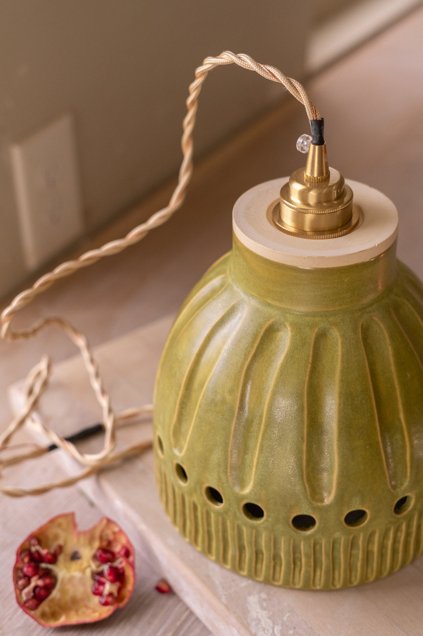 Pendant Light in Olive