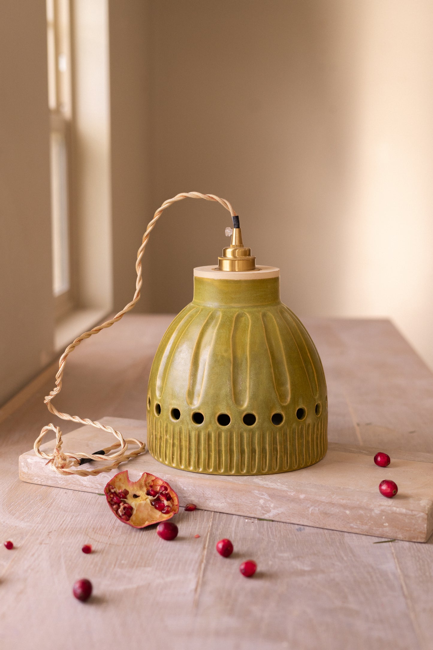 Pendant Light in Olive