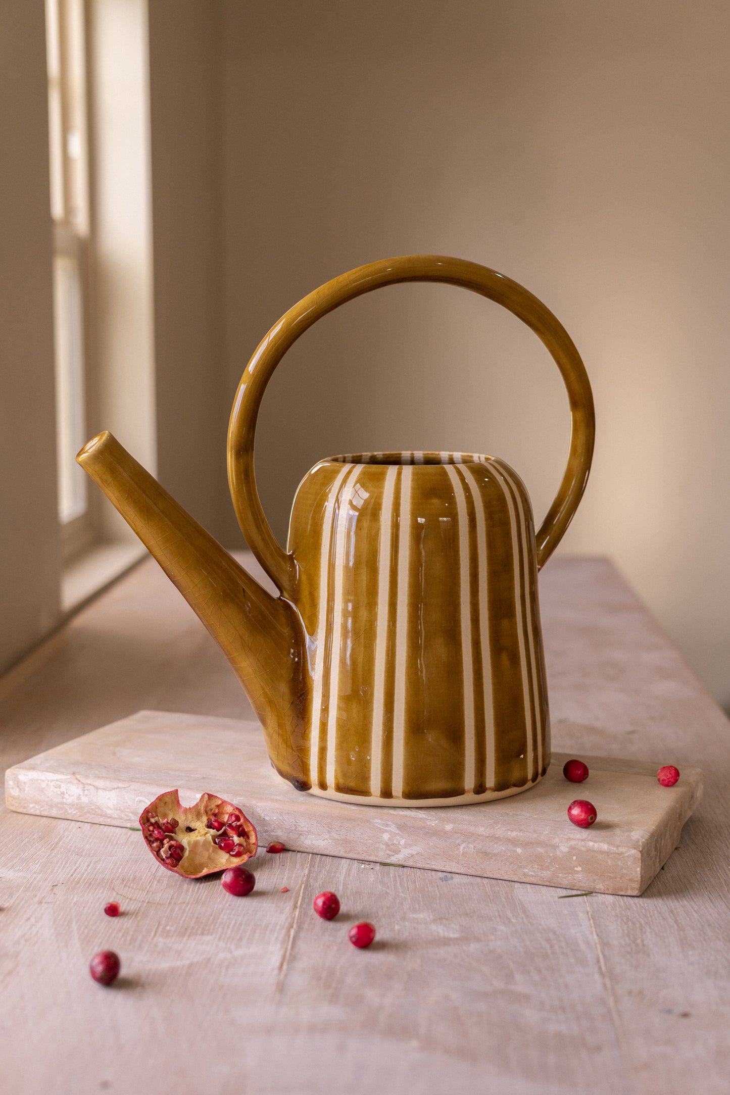 Striped Watering Can