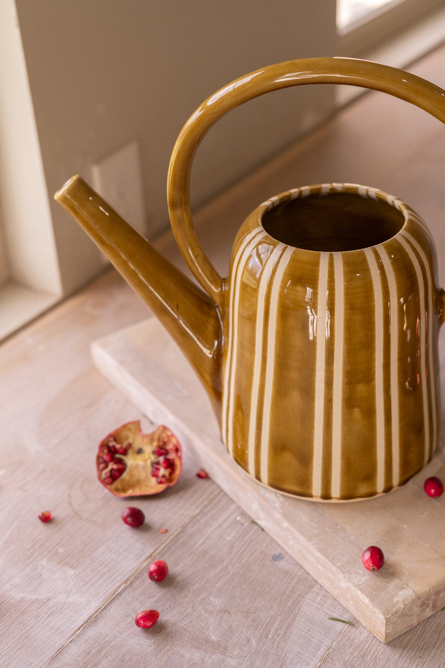 Striped Watering Can