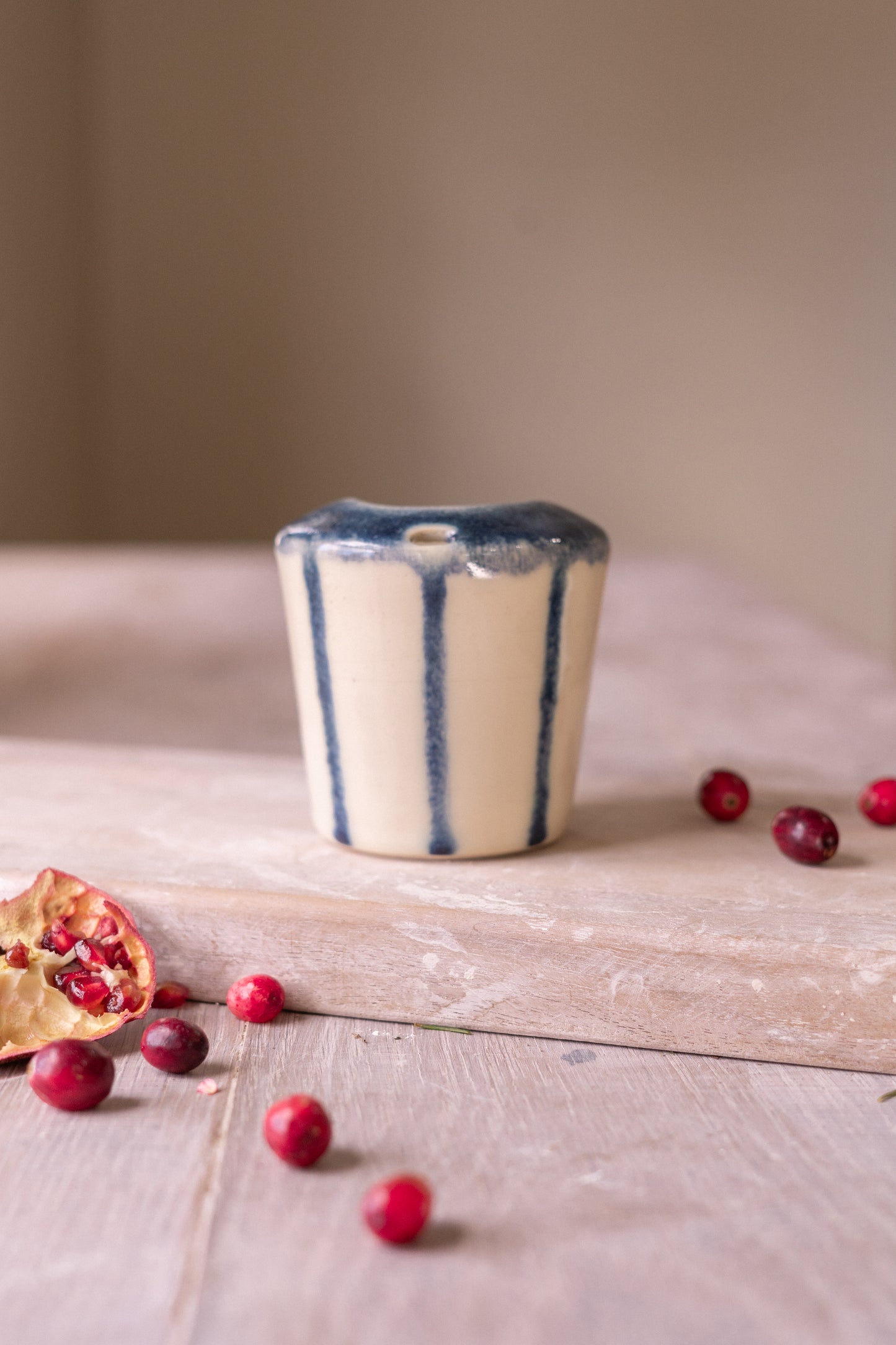 10 Oz Travel Cup in Blue Circus Stripe